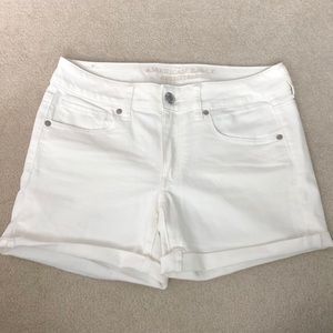 White jean shorts!